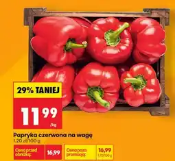 Biedronka Papryka czerwona na wagę oferta
