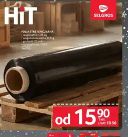 Selgros HiT Folia stretch czarna oferta
