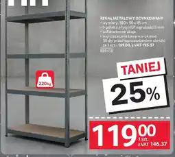Selgros Regał metalowy ocynkowany oferta