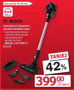 Selgros Bosch Odkurzacz pionowy Unlimited BBS611MAT oferta
