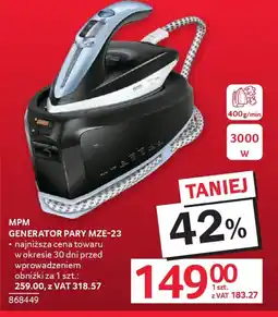 Selgros MPM Generator pary MZE-23 oferta