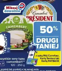 Carrefour Ser camembert z ziołami prowansalskimi Carrefour oferta