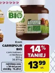 Carrefour Krem z orzechów laskowych Carrefour Bio oferta