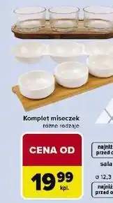 Carrefour Zestaw miseczek na drewnianej tacy oferta