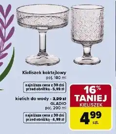 Carrefour Kielich do wody gladio oferta
