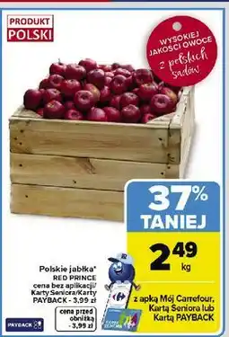 Carrefour Jabłka red prince polska oferta