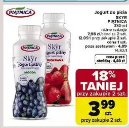 Carrefour Jogurt typu islandzkiego jagoda Piątnica Skyr oferta