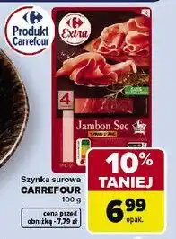 Carrefour Szynka jambon sec włoska Carrefour oferta