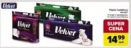 Carrefour Papier toaletowy premium komfort Velvet Excellence oferta