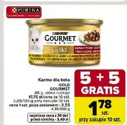 Carrefour Karma dla kota z kurczakiem i wątróbka Purina Gourmet Gold oferta