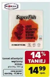 Carrefour Łosoś atlantycki wędzony w dymie dębowym Superfish oferta