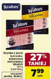 Carrefour Szynka królewska z fileta kurczaka Krakus Animex oferta