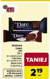 Carrefour Wafelek w czekoladzie mlecznej Eti Dare oferta