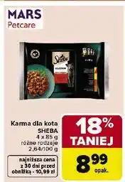Carrefour Karma dla kota z wołowiną w sosie Sheba Selection oferta