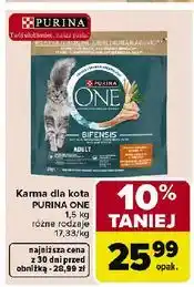 Carrefour Karma dla kota adult kurczak i pełne ziarna Purina One oferta