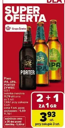 Carrefour Piwo Żywiec Apa oferta