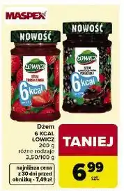 Carrefour Dżem czarna porzeczka 6kcal Łowicz oferta
