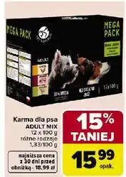 Carrefour Karma dla psa kurczak + wołowina jagnięcina Pet Republic oferta