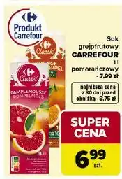 Carrefour Sok pomarańczowy 100% Carrefour Classic oferta
