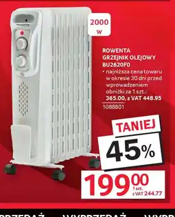 Selgros Rowenta Grzejnik olejowy oferta