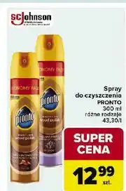 Carrefour Spray do mebli lavender Pronto Wood Polish oferta