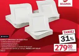 Selgros Ambition Komplet obiadowy Fala oferta