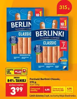 Biedronka Parówki Berlinki Classic oferta