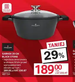 Selgros Zwieger Garnek Black Stone oferta