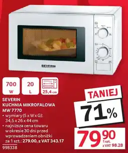 Selgros SEVERIN KUCHNIA MIKROFALOWA MW 7770 oferta