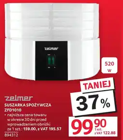 Selgros SUSZARKA SPOŻYWCZA ZFD1010 oferta