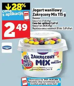 Topaz Jogurt waniliowy Zakrećony Mix Danone oferta