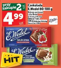 Topaz Czekolada E.Wedel mocno mleczna z orzechami laskowymi oferta