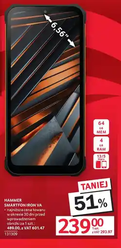 Selgros Hammer Smartfon Iron VA oferta