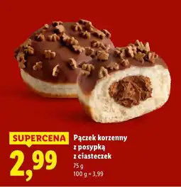 Lidl Pączek korzenny z posypką z ciasteczek oferta