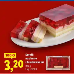 Lidl Sernik na zimno z truskawkami oferta