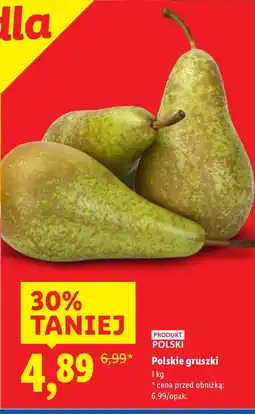 Lidl Gruszki Polskie luzem oferta