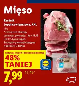 Lidl Łopatka wieprzowa Rzeźnik Łopatka wieprzowa, XXL oferta