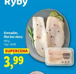 Lidl Ryba Grenadier, filet bez skóry oferta