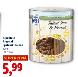 Lidl Precelki Alpenfest i paluszki solone oferta