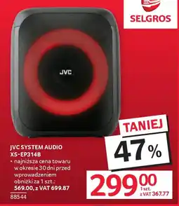 Selgros JVC System Audio XS-EP3148 oferta