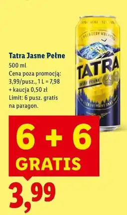 Lidl Tatra Jasne Pełne oferta