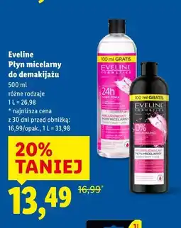 Lidl Eveline Płyn micelarny do demakijażu oferta