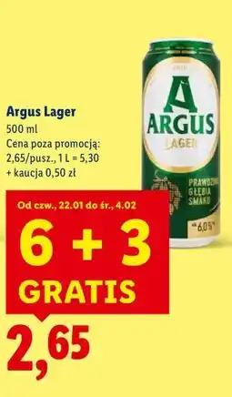 Lidl Argus Lager oferta