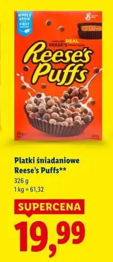 Lidl Płatki śniadaniowe Reese’s Puffs oferta