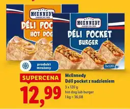 Lidl McEnnedy Deli pocket z nadzieniem (hot dog lub burger) oferta