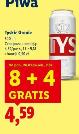 Lidl Tyskie Gronie oferta