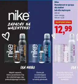 Lidl Nike Dezodorant w sprayu dla kobiet lub dla mężczyzn oferta