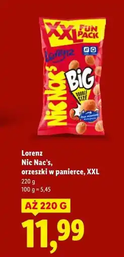 Lidl Lorenz Nic Nac’s, orzeszki w panierce, XXL oferta