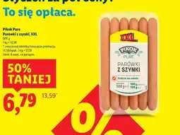 Lidl Pikok Pure Parówki z szynki, XXL oferta