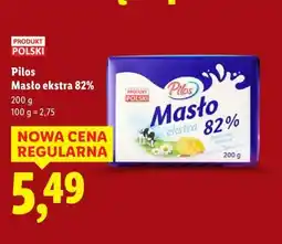 Lidl Pilos Masło ekstra 82% oferta